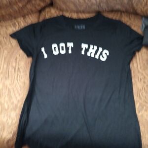 Modern Lux Black Tee with White Logo